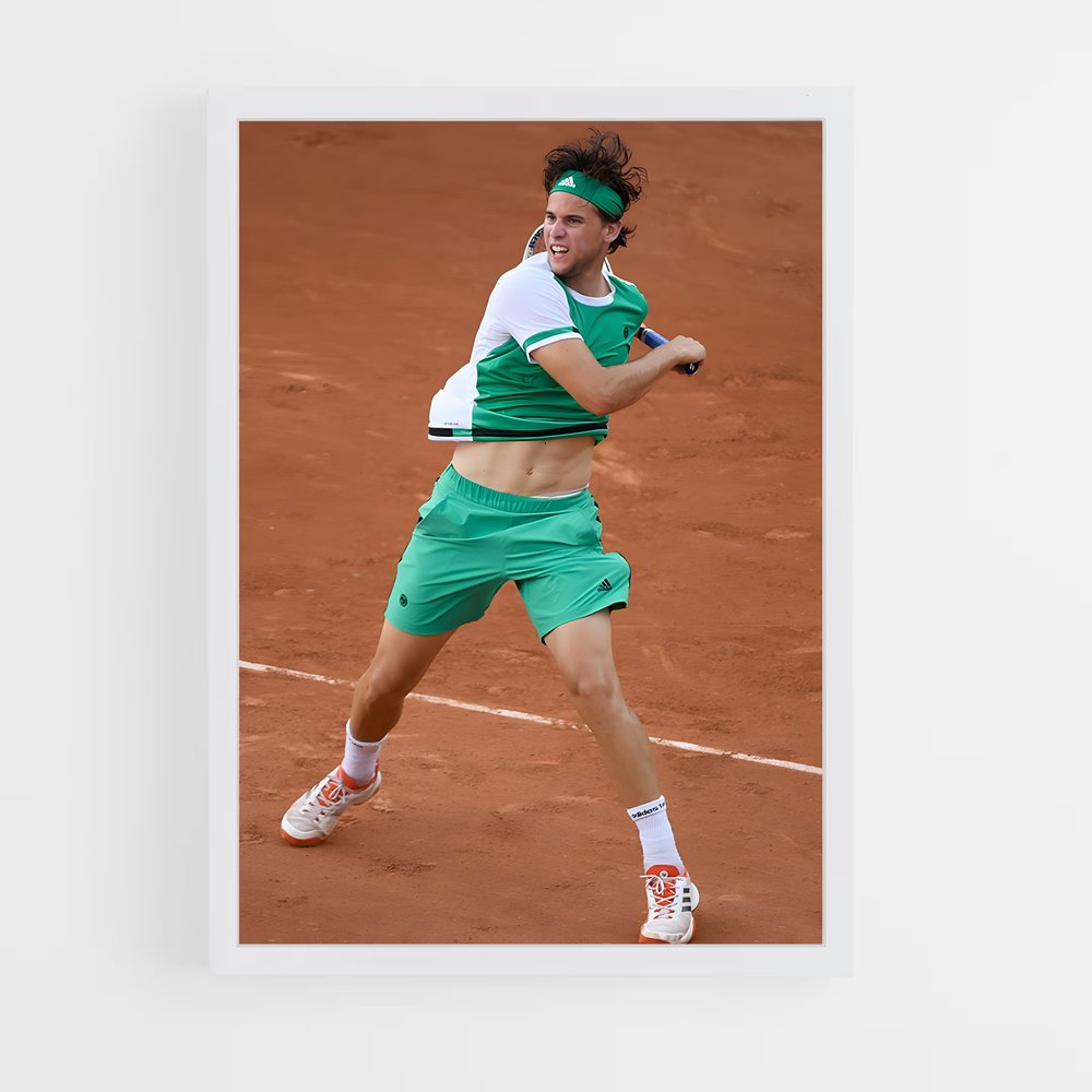 Poster Dominic thiem flou – affiche Tennis (vue 3)